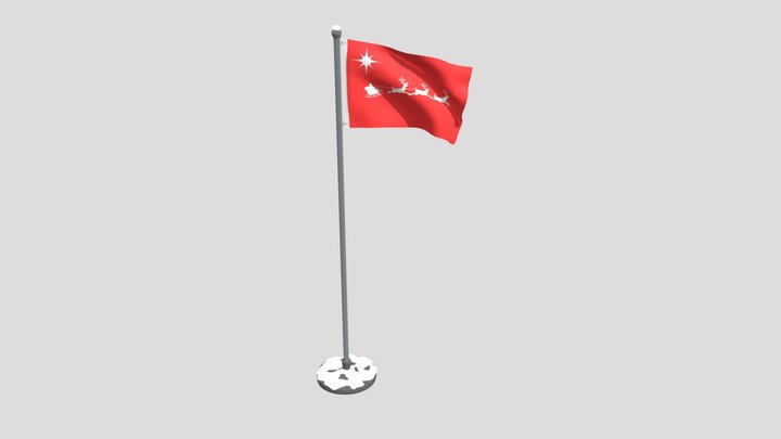 Animated Christmas Flag