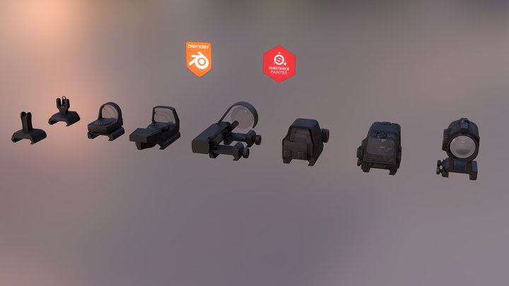 Sights Free Kit v2.0 3D Model