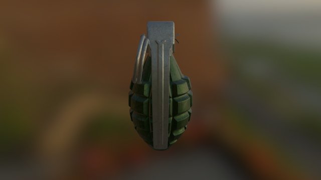 MK2 Grenade 3D Model