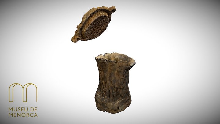 Contenidor de cabells-Cova des Pas-1100-800 aC 3D Model