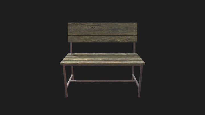 old bench 3D Model