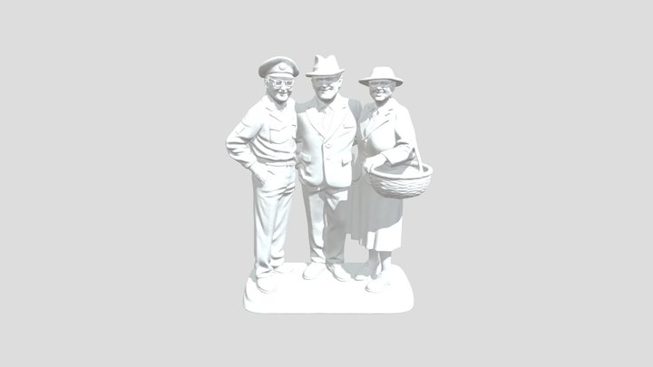 Ceramic Trio Harmony 3D Model
