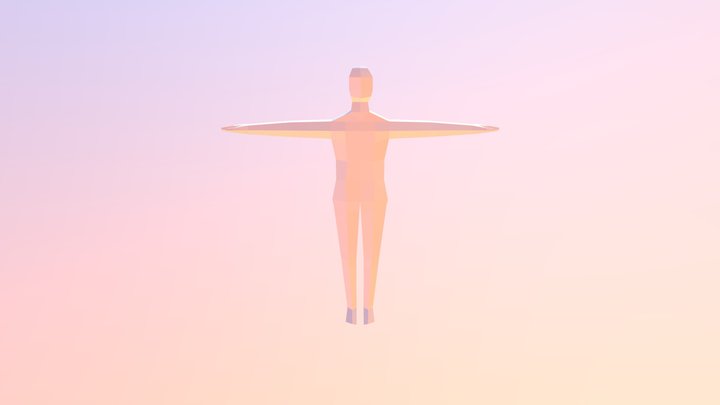 Low Poly Human 3D Model