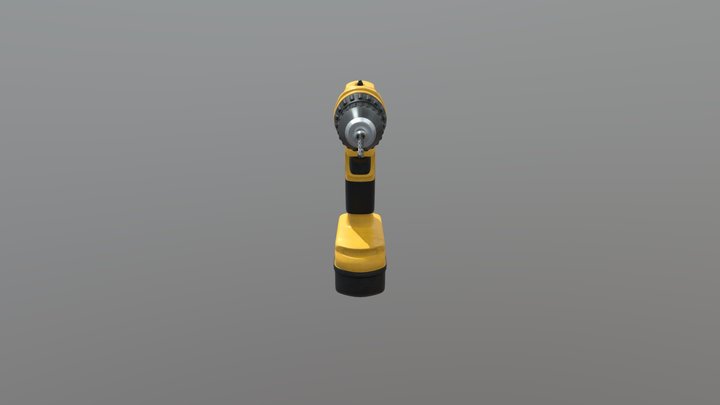 DeWalt Cordless Drill (dirty) 3D Model