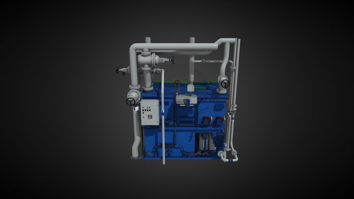 JOWA Sewage Treatment Plant 3D Model