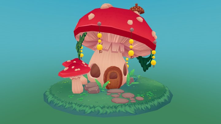 mushroomHouse 3D Model