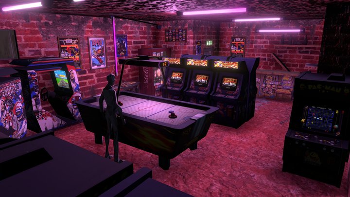Salle D'arcade 3D Model