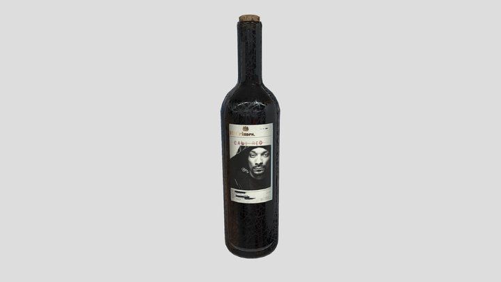 13 Crimes - Snoop Dog Wine Bottle 3D Model
