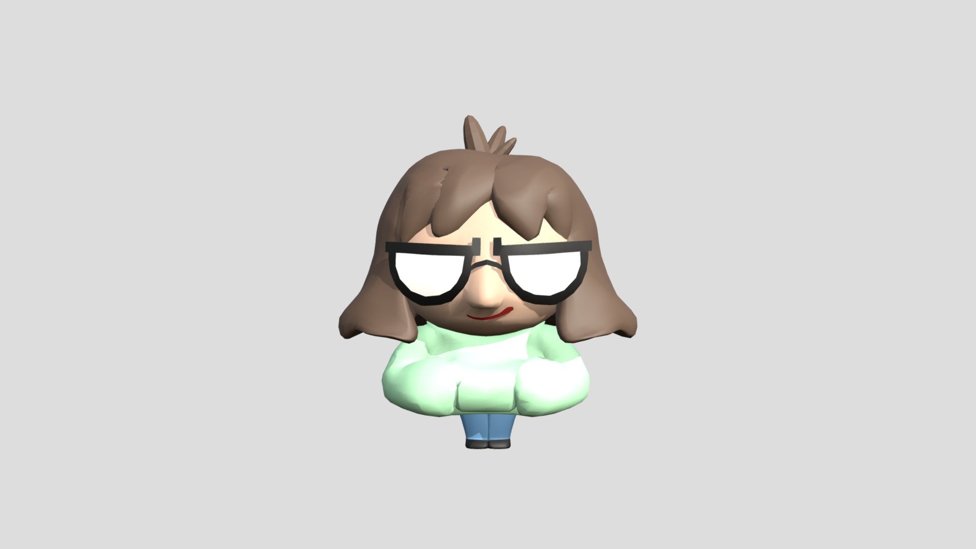 green hoodie high poly ish