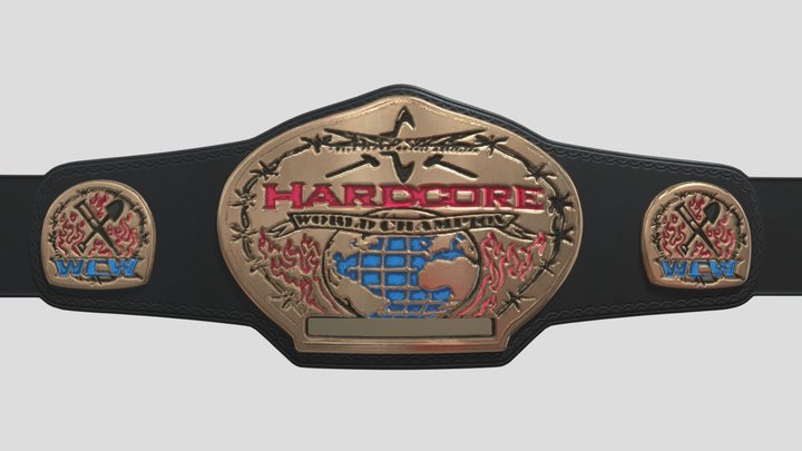 WCW - HARDCORE WORLD CHAMPION BELT – Kostenloses 3D-Modell STL