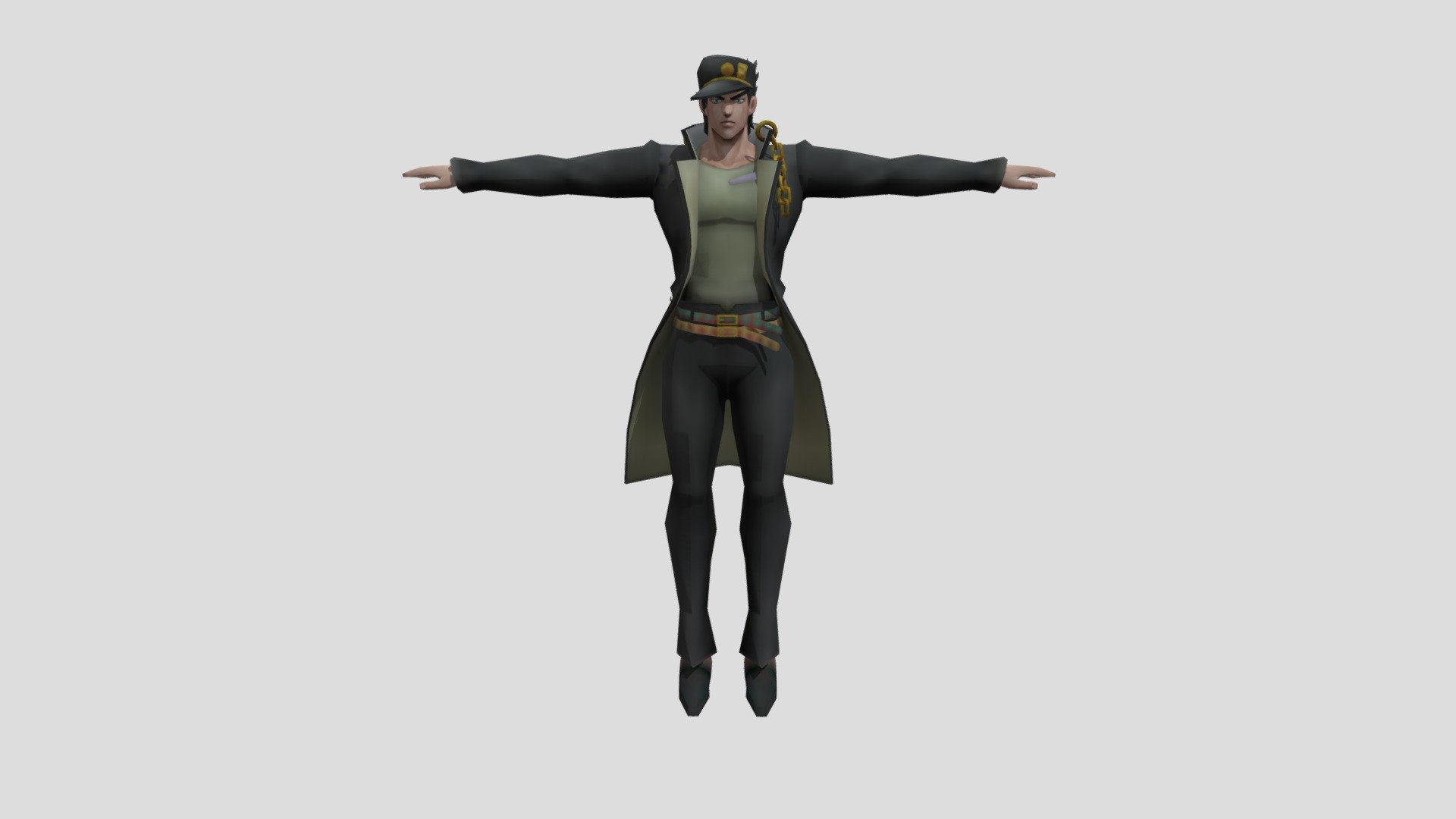 Jotaro Kujo (JoJo) - Rigged - Buy Royalty Free 3D model by maisth [cc3a4c1]  - Sketchfab Store