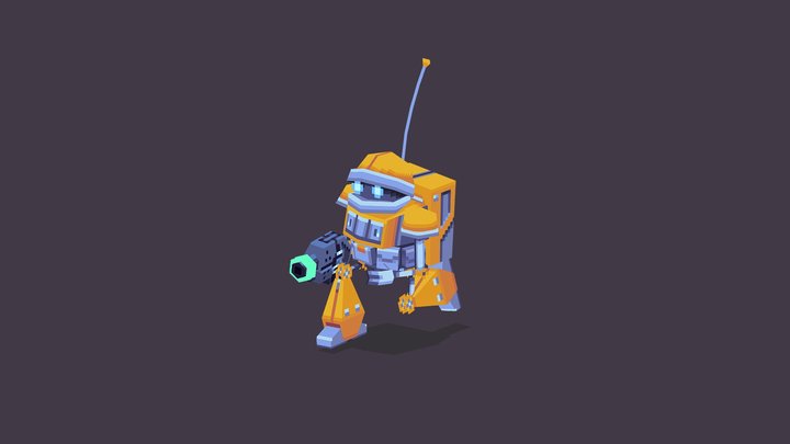 Droid Soldier 3D Model