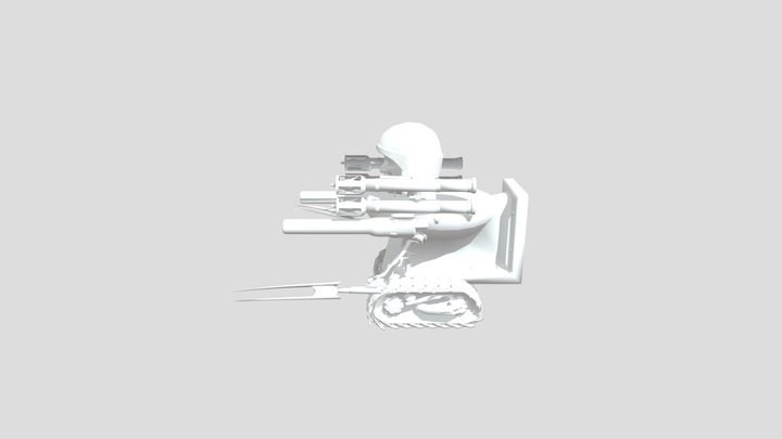 Dual laser launcher skibidi toilet 3D Model