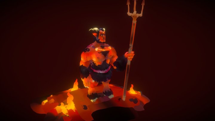A VR demon in its natural habitat :) 3D Model