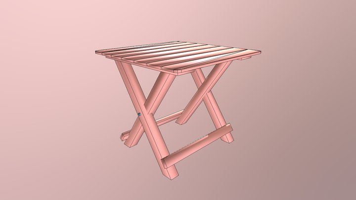 Beach Table 3D Model