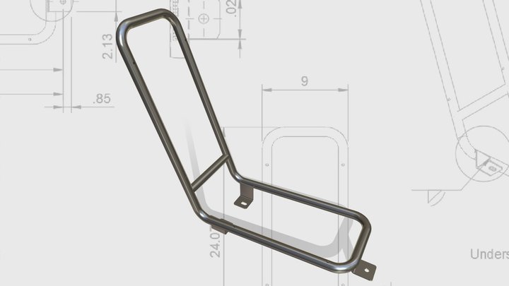 Agaso_mid_seat_frame 3D Model