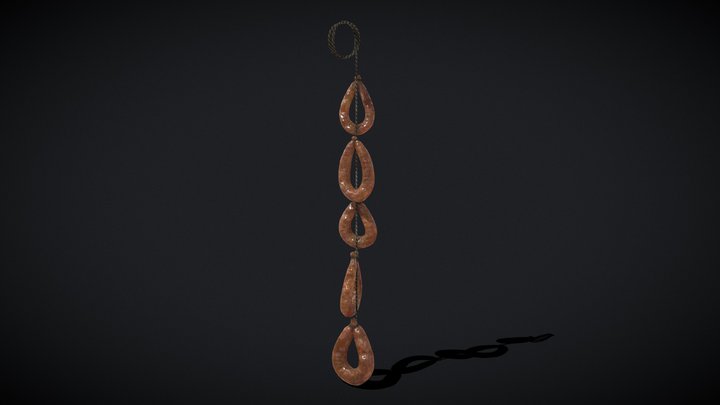 Hanging Turkey Kielbasa 3D Model