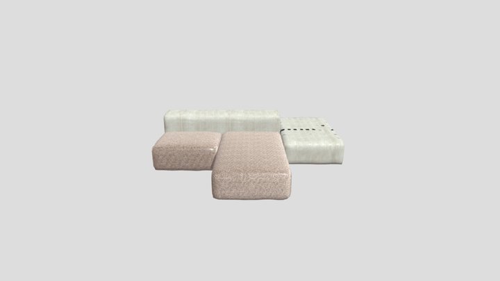 Sofa Lo Poly 3D Model