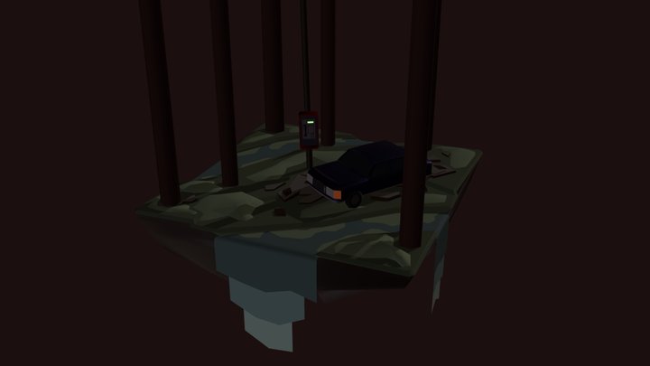 DAE Simple Scene - Old Country Street 3D Model