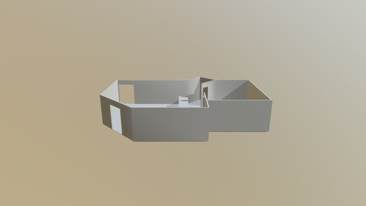Acceuil Yutz Angle Hall 3D Model