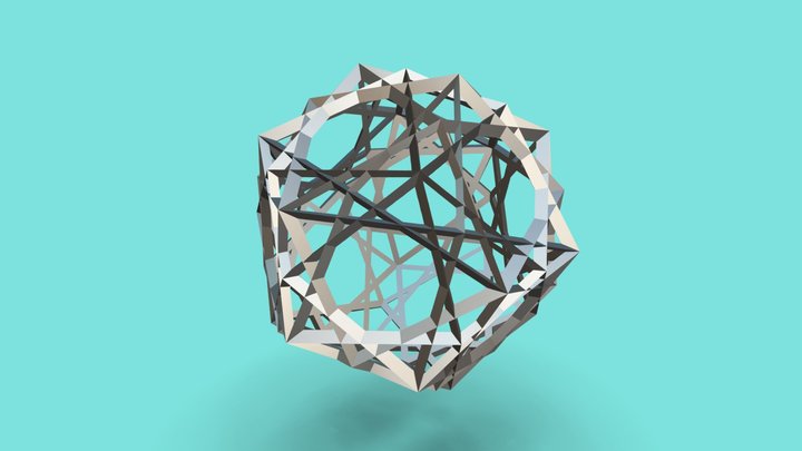 Archimedes Dodecahedron Key, 3D Model