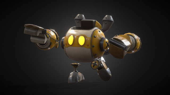 Waddle Dee Robot 3D Model
