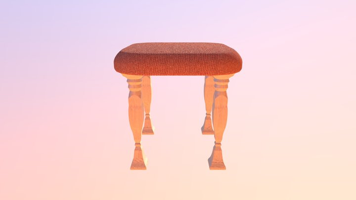 Work 5 - Stool Chair 3D Model