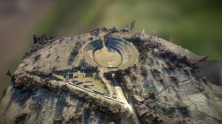 130322 - Alba Fucens - Amphitheater 3D Model