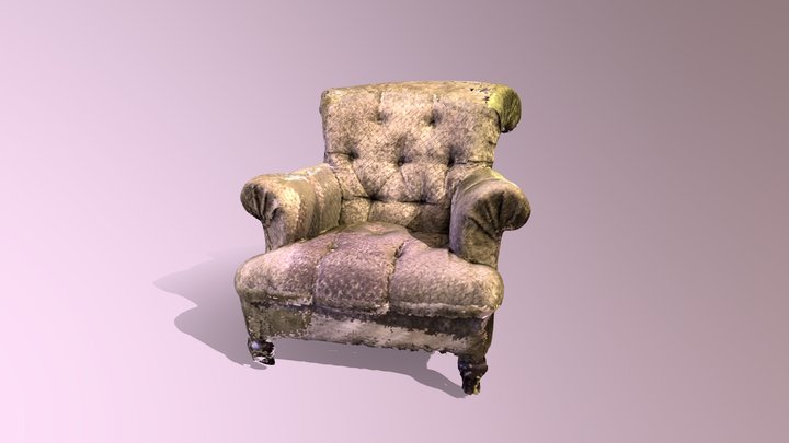 Ugly green chair 3D Model