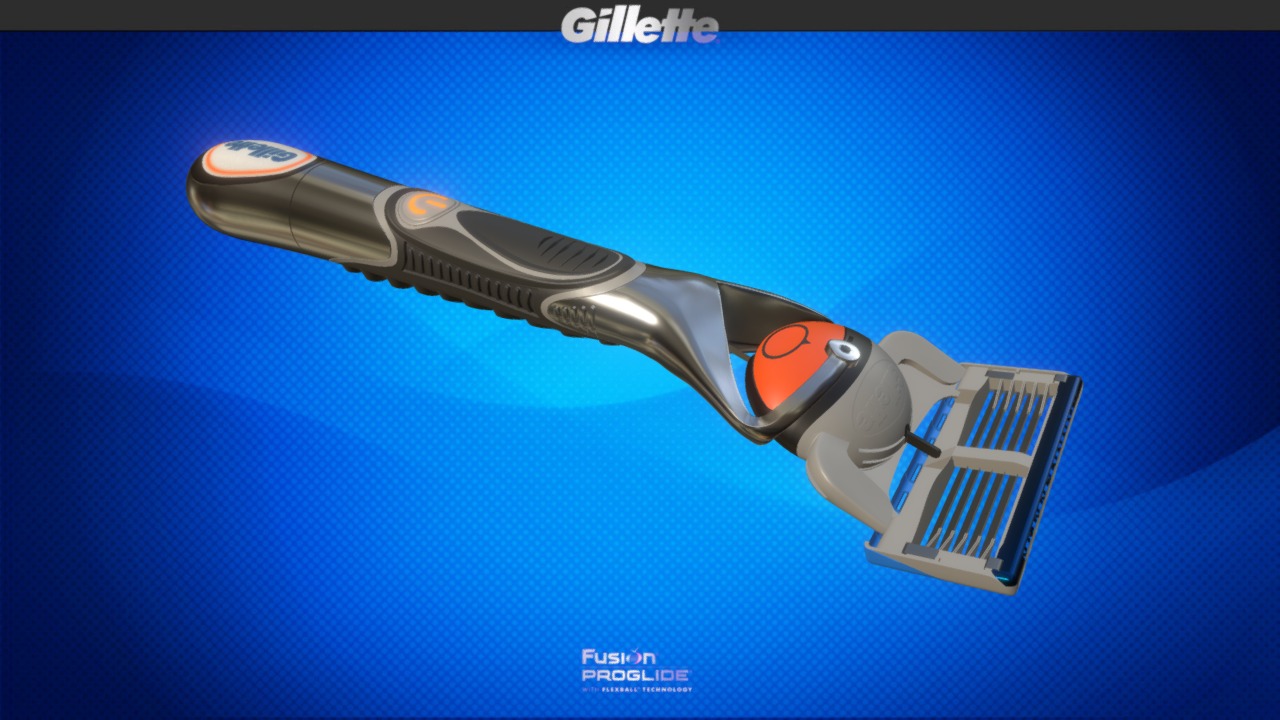 3D model Gillette Fusion Proglide Flexball - This is a 3D model of the Gillette Fusion Proglide Flexball. The 3D model is about graphical user interface.