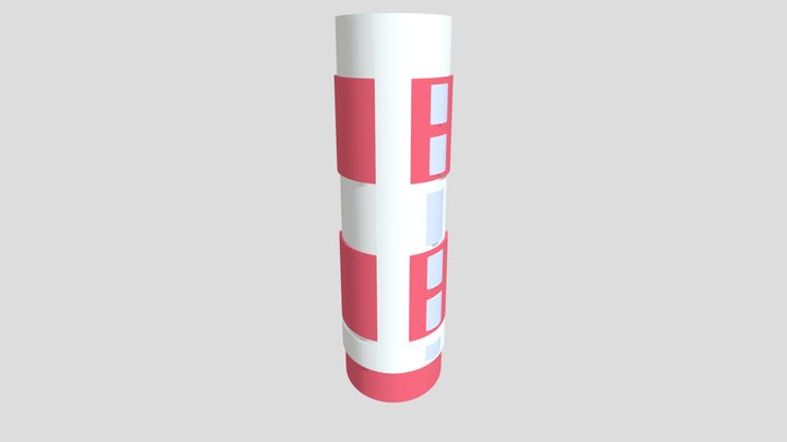 Tube train 3D Model