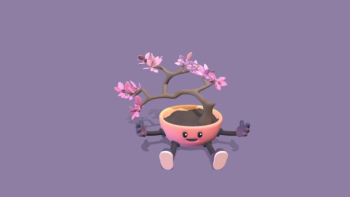 little OC Plant Character 3D Model