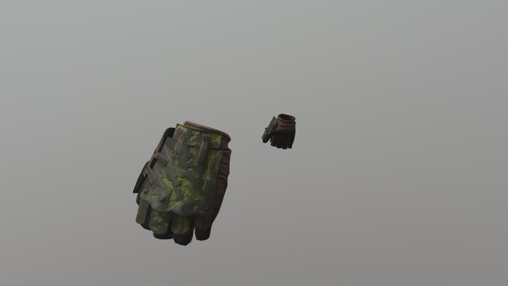 C3 - Metal Camo Gloves Kit 3D Model