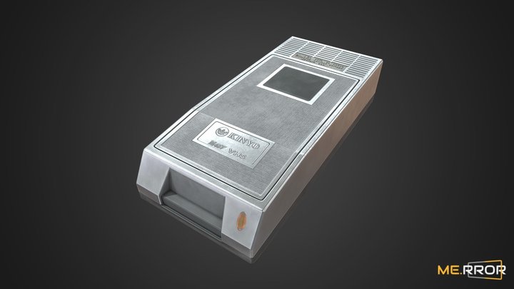 [Game-Ready] KINYO Video Cassette tape rewinder 3D Model