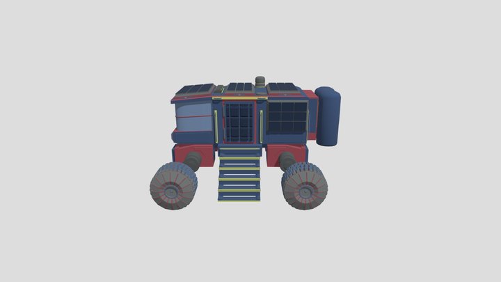 Space rover HM XYZ 2 3D Model