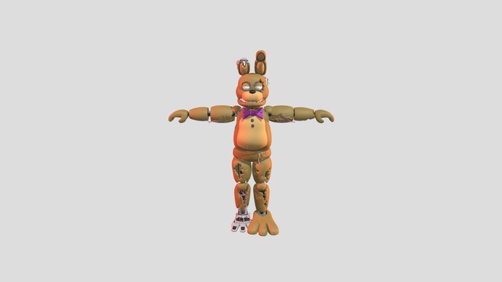 Tpose Withered Spring Bonnie 3D Model