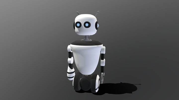 Robot_Lowpoly 3D Model