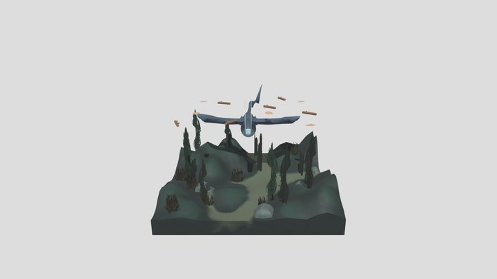 Composition Underwater Environment 3D Model