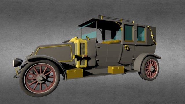 Renault DT40-CV «Императорский автомобиль» 3D Model