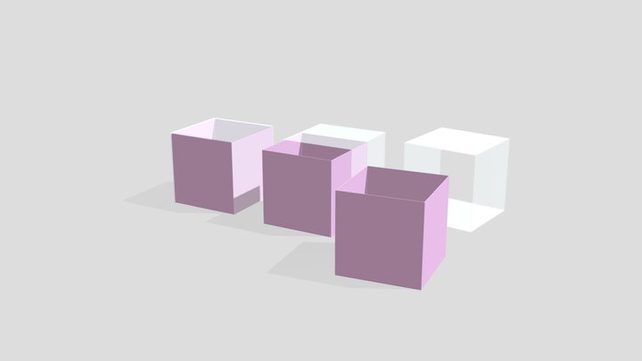 Sólido Simples_Embalagem Cubo 2 3D Model