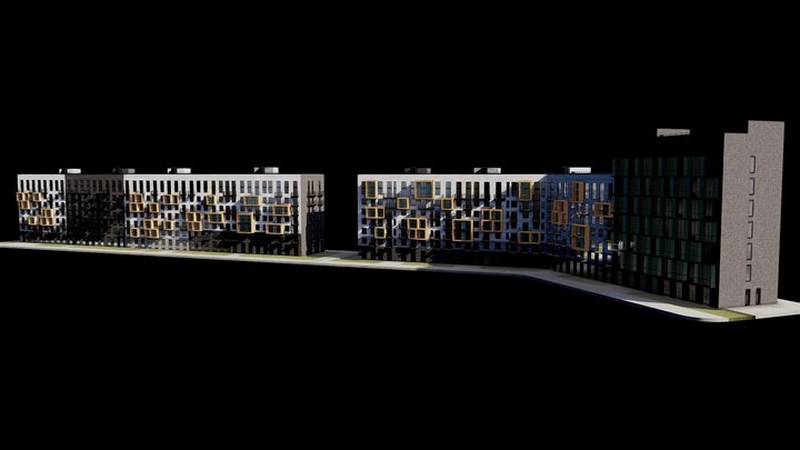 Swedish-like Apartments by Merakom 3D Model