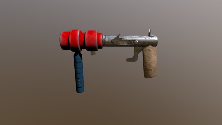 homemade pistol 3D Model