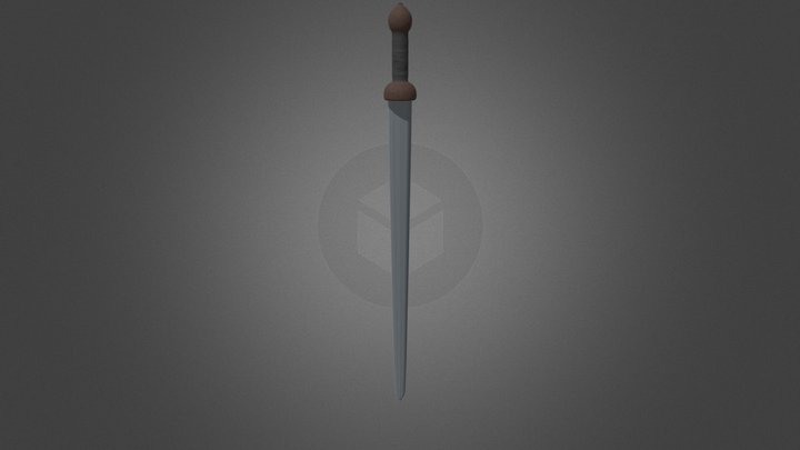 Late Roman Spartha Sword 3D Model