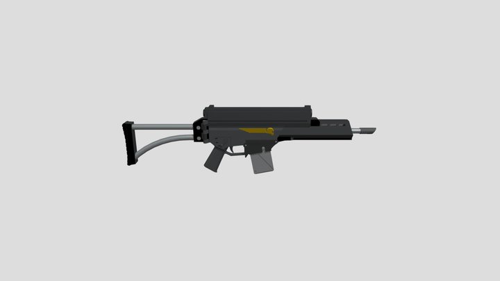 Heckochian Pattern Drop Carbine 3D Model