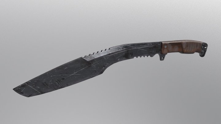 Kukri Knife Test 3D Model