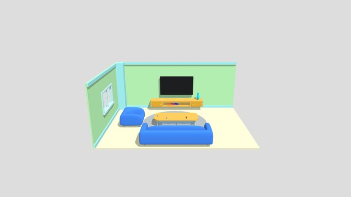 Living Room 3D Model