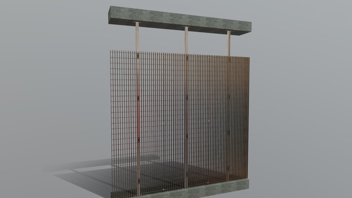 Grid Wall - Edge(Oreana) 3D Model