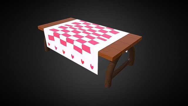 Picnic Table 3D Model