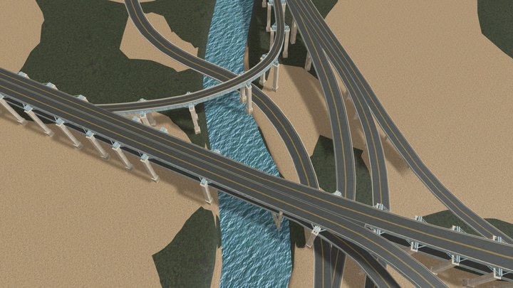 Waterbury Bridge 3D Model