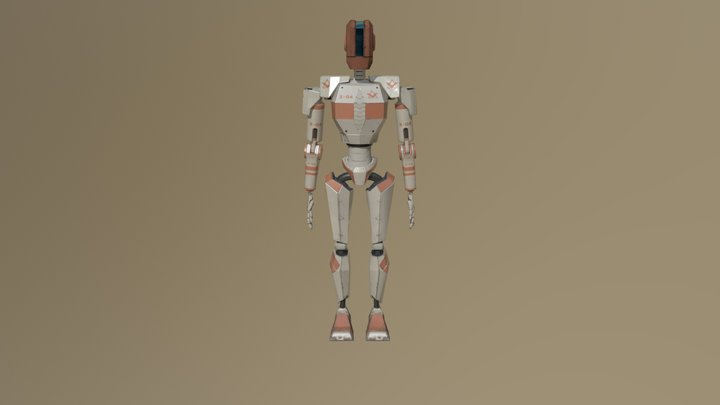 X-04 Robot 3D Model
